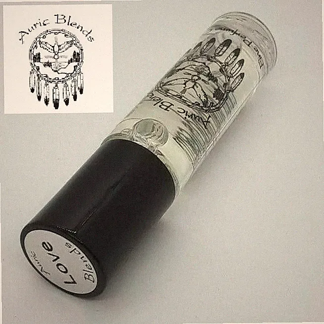 AURIC BLENDS LOVE PERFUME OIL 1/3 FL OZ ROLL ON BOTTLE Made in the USA!