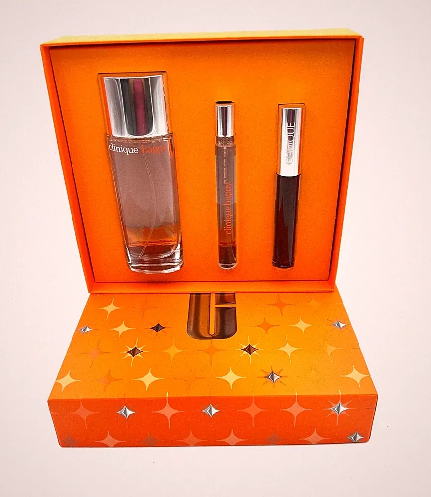 Clinique Perfectly Happy Gift Set ~ Happy Sprays ~ Black Honey Lip Gloss