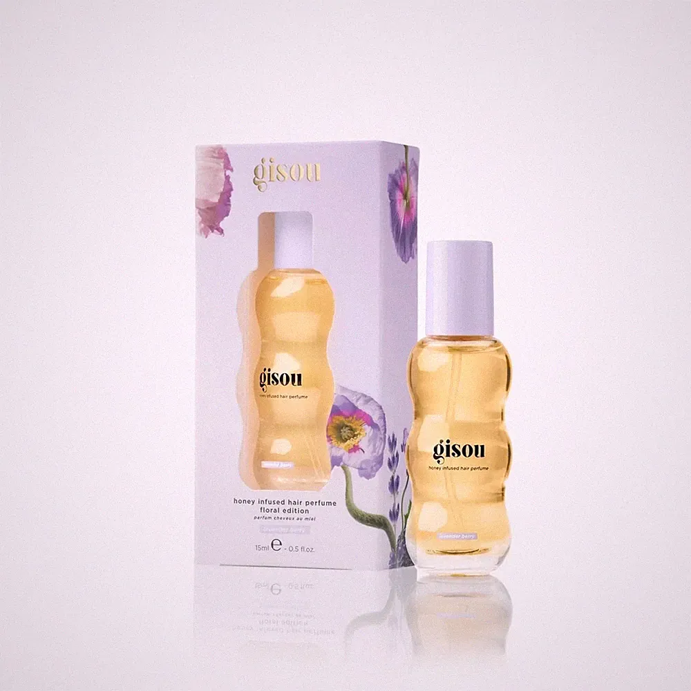 Gisou Honey Infused Hair Perfume Mini Argan Oil Lavender Berry 15ml