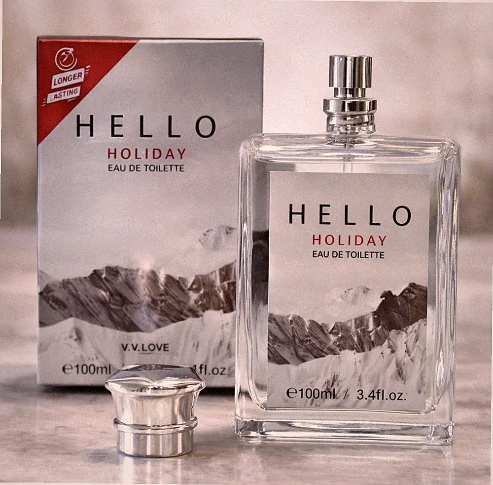 V.V Love Hello Holiday Eau De Toilette 100ml 3.4oz Long Lasting Fresh Clean Frag