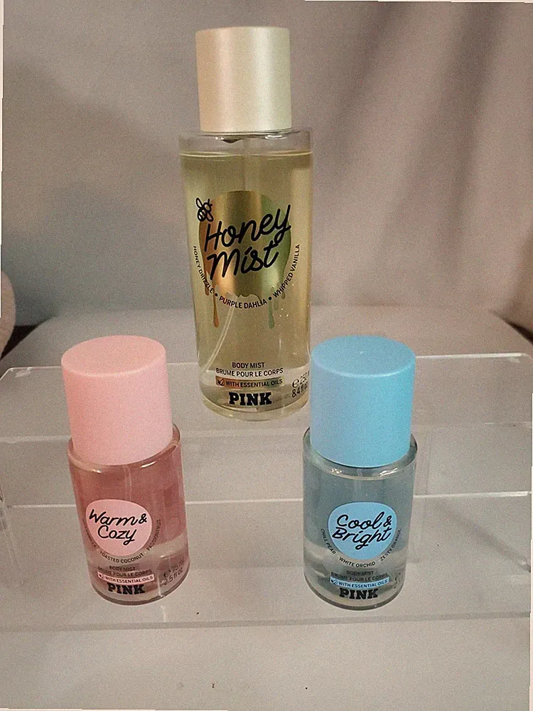 Victoria's Secret PINK Honey Mist Fragrance Body Mist Perfume Spray Warm & Cozy